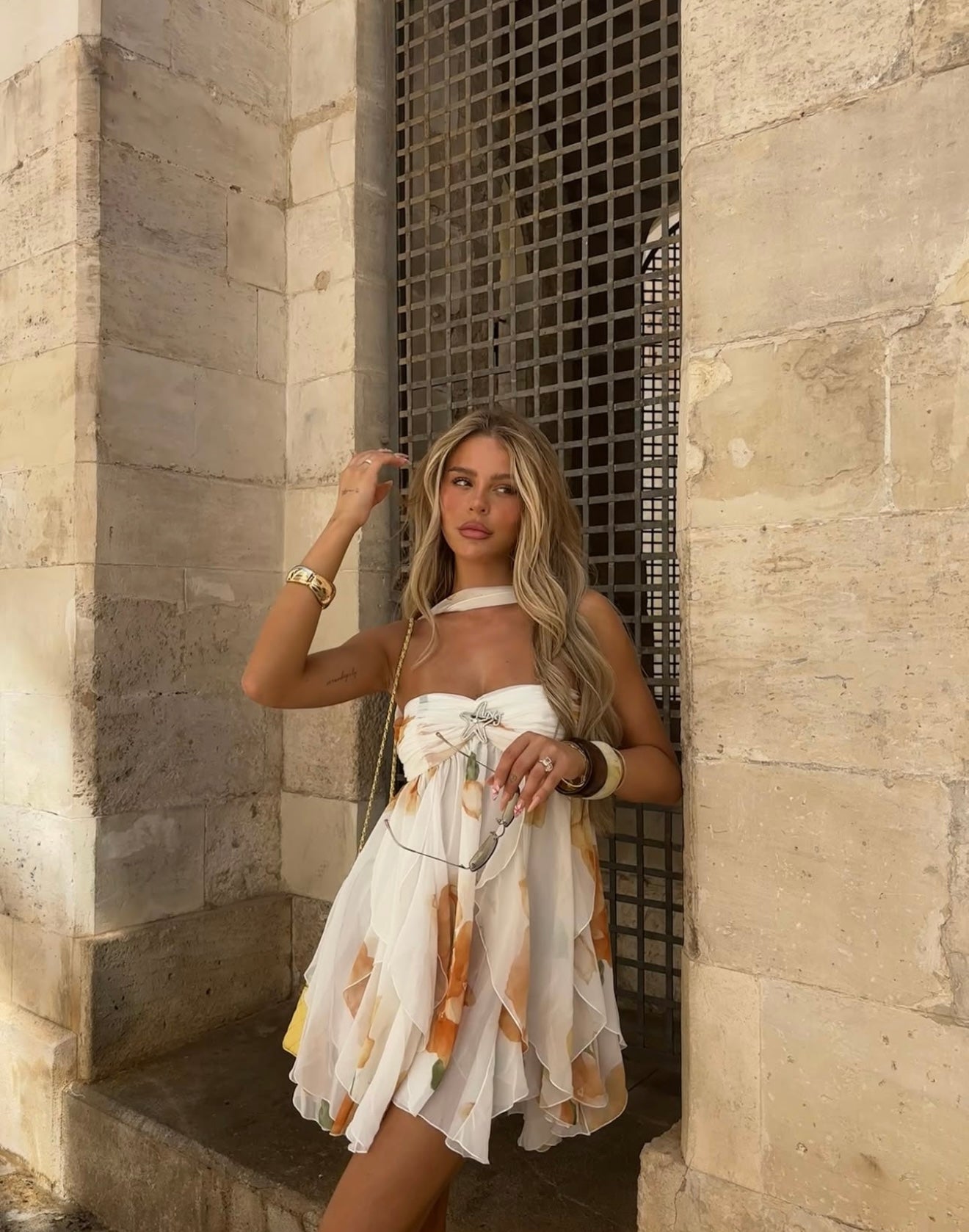 Flora™ | Romantisches Minikleid mit Blumenmuster