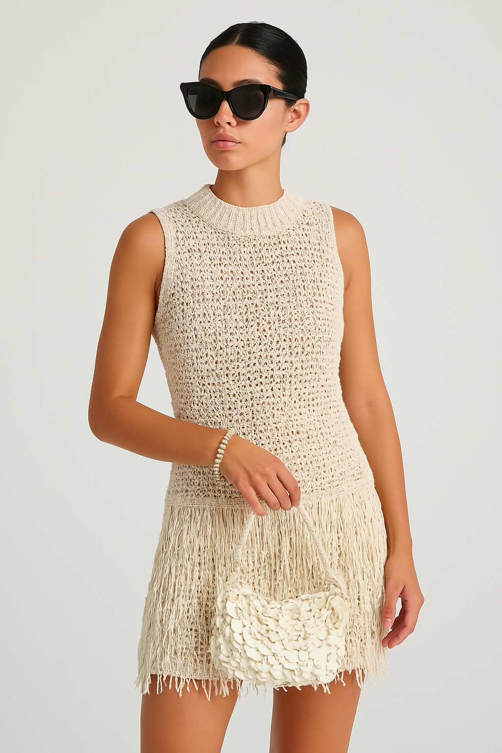 Tuanny™ | Handgehäkeltes Kleid mit Fransen