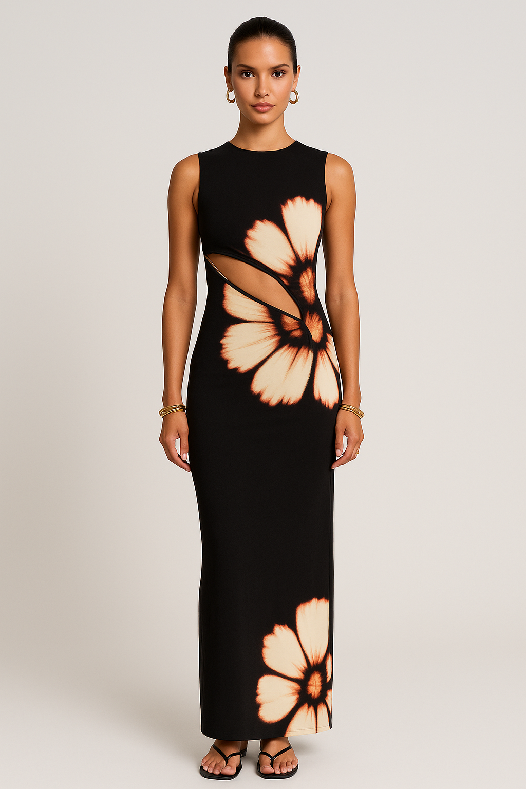 Oviedo™ | Bodycon Maxikleid mit Cut-Outs