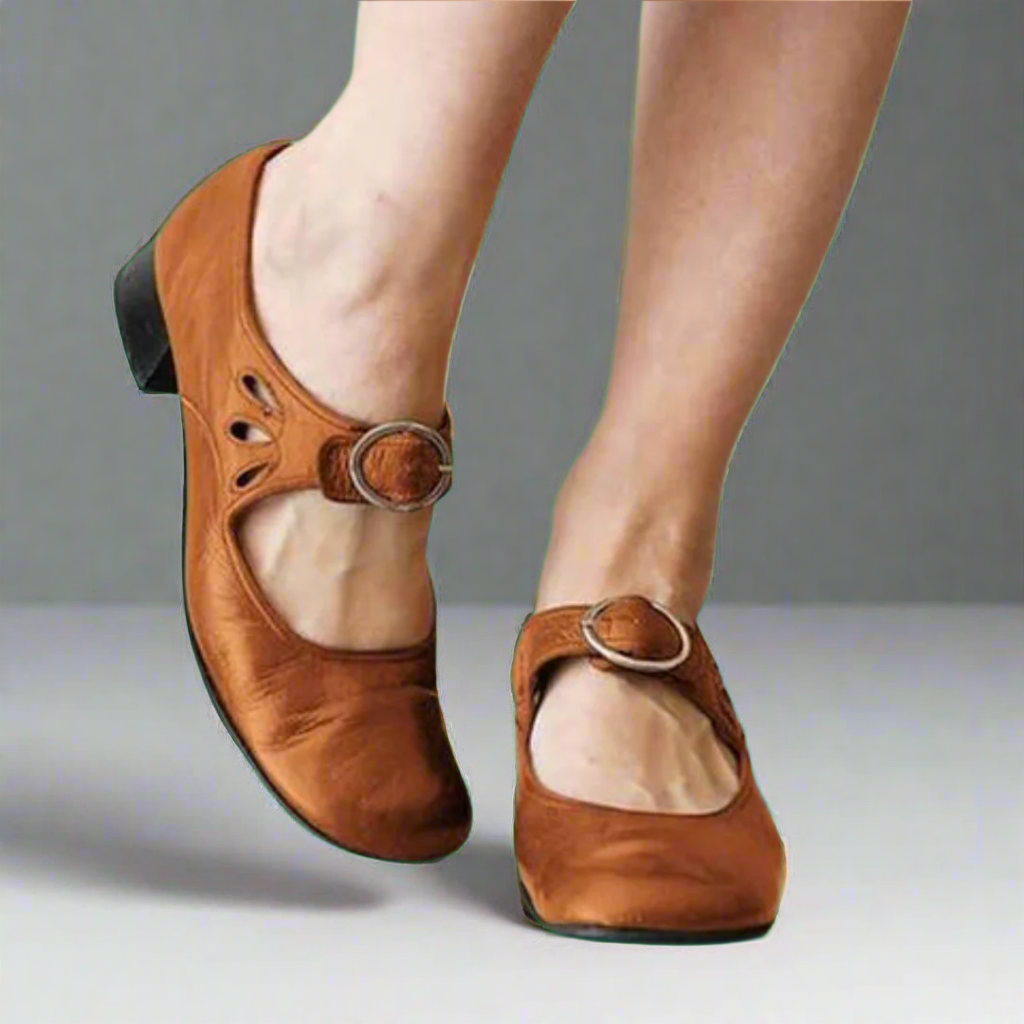 Denisa™ Ledersandalen mit bequemer Keilsohle