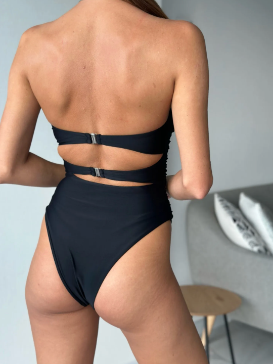 Edna™ | Weißer Badeanzug mit Schleifen-Detail