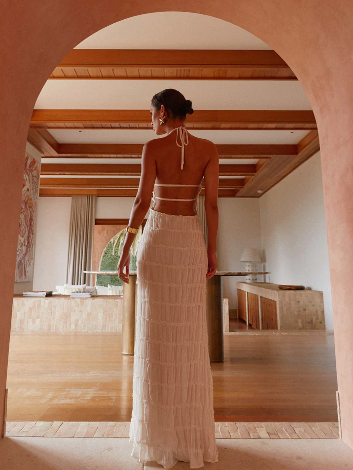 Althea™ | Elegantes Häkel-Design Maxikleid