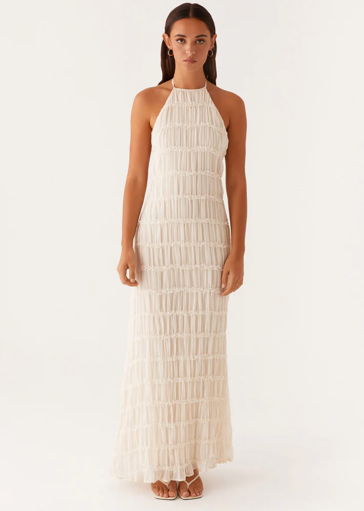 Althea™ | Elegantes Häkel-Design Maxikleid