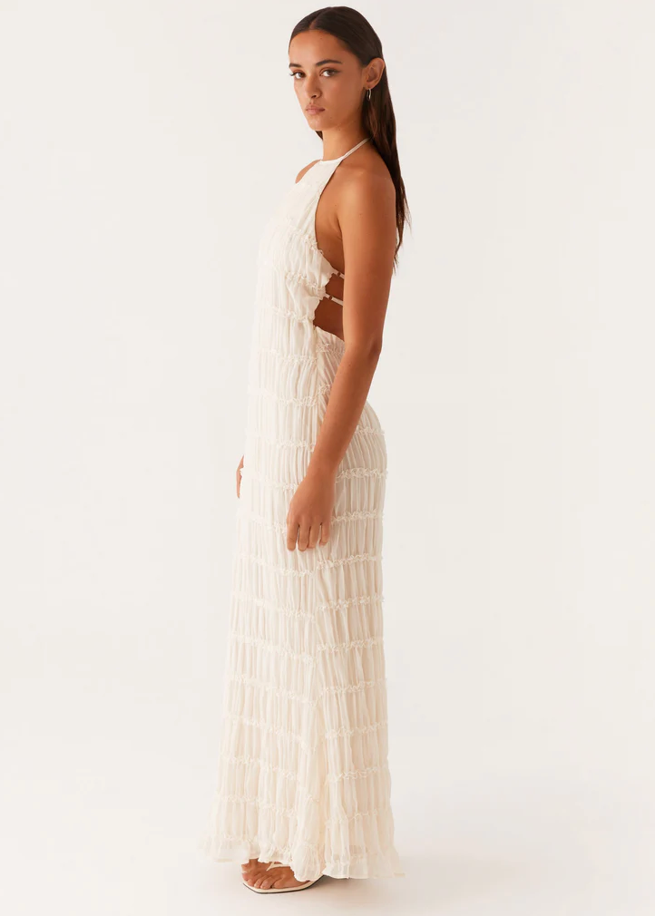 Althea™ | Elegantes Häkel-Design Maxikleid