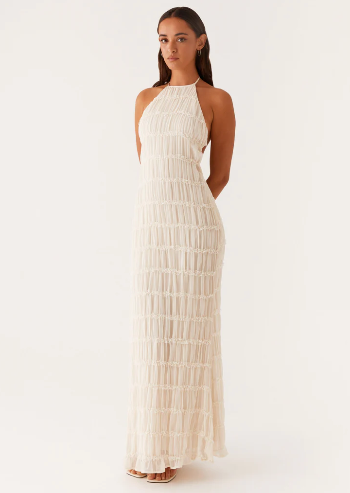 Althea™ | Elegantes Häkel-Design Maxikleid