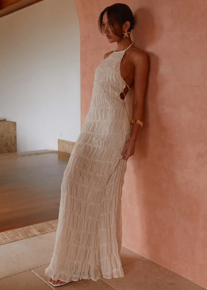 Althea™ | Elegantes Häkel-Design Maxikleid