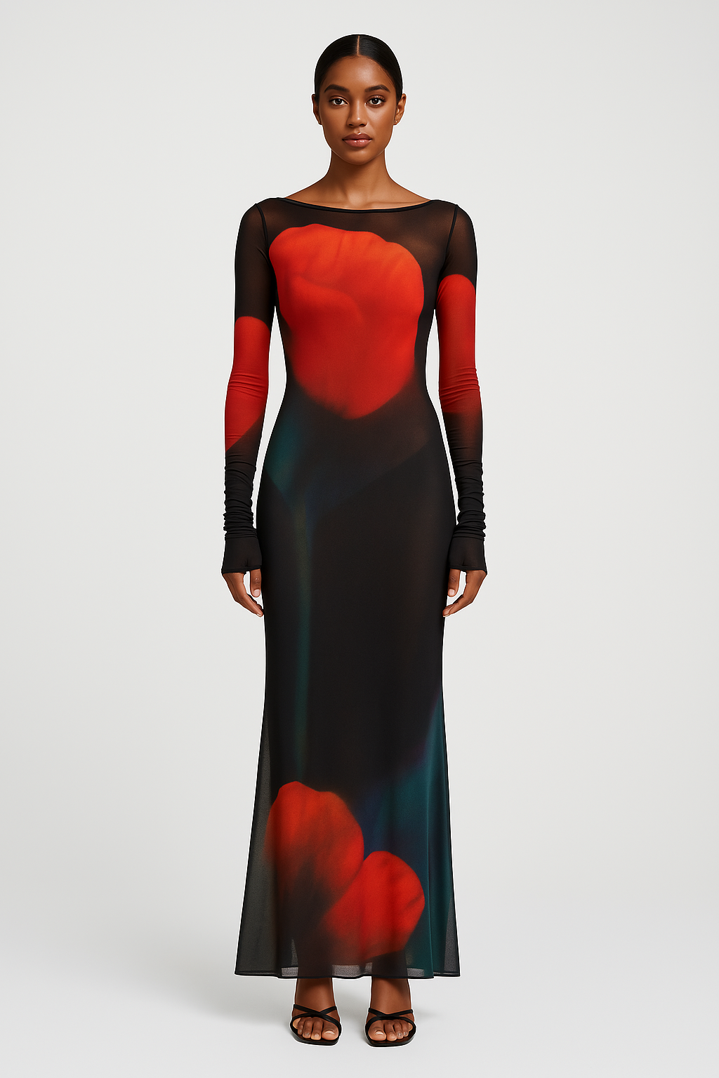 Laionara™ | Maxikleid mit Farbverlauf & langen Ärmeln