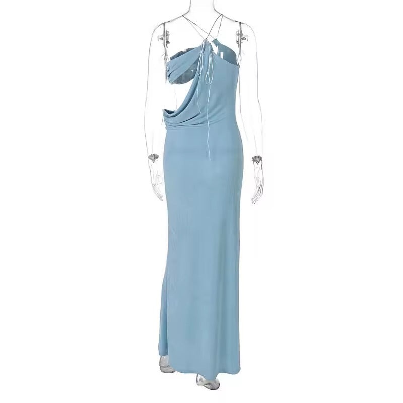 Isolde™ | Rückenfreies Maxikleid mit Kreuzträgern