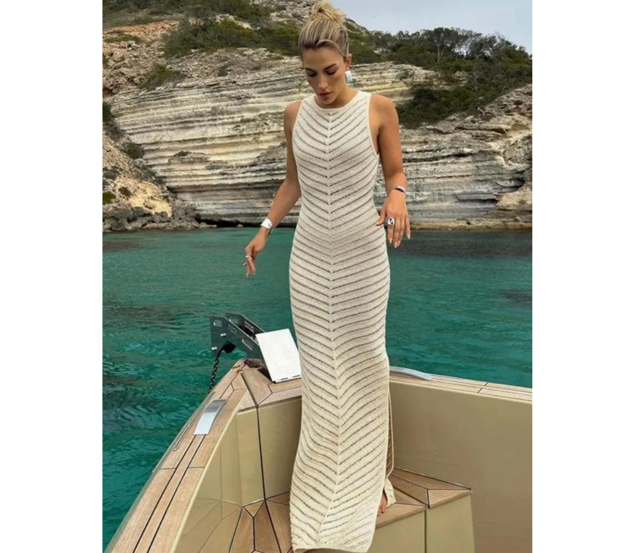 Krazy™ | Handgehäkeltes Maxikleid