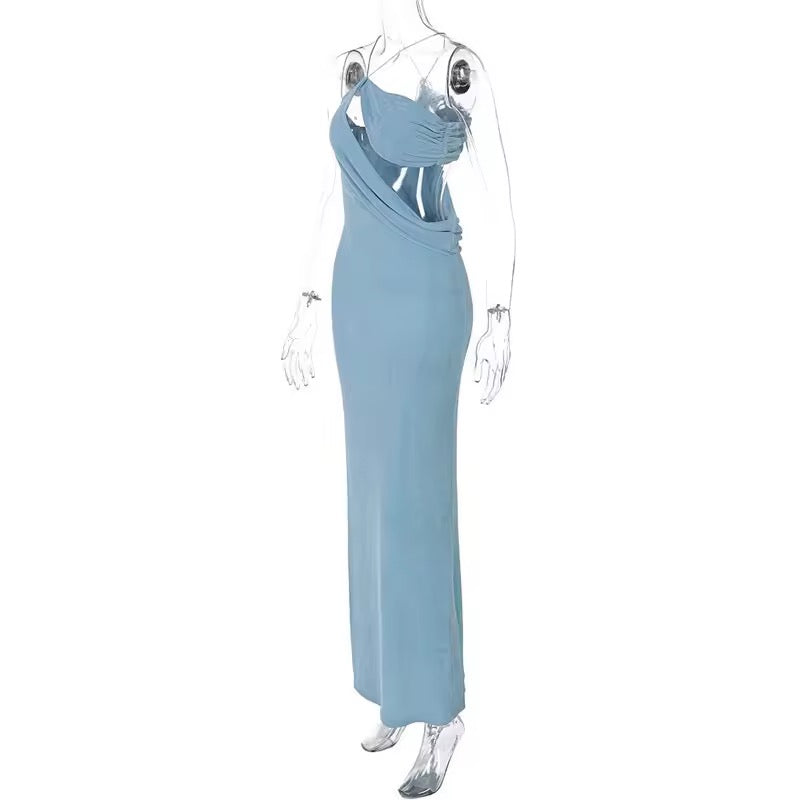 Isolde™ | Rückenfreies Maxikleid mit Kreuzträgern