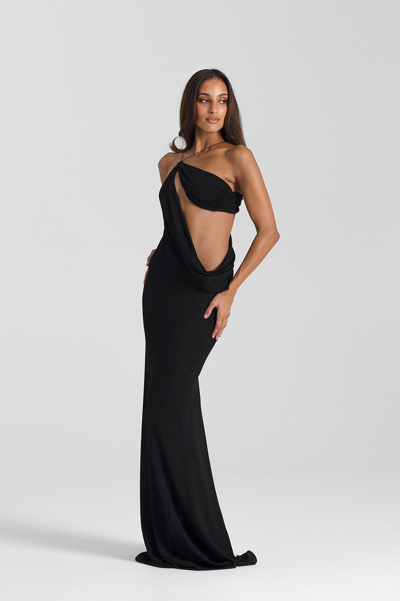 Isolde™ | Rückenfreies Maxikleid mit Kreuzträgern