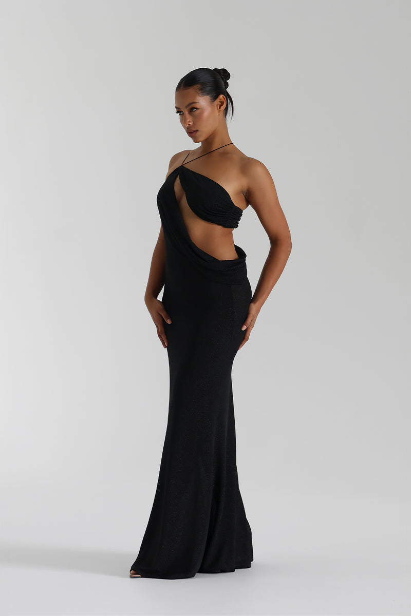 Isolde™ | Rückenfreies Maxikleid mit Kreuzträgern