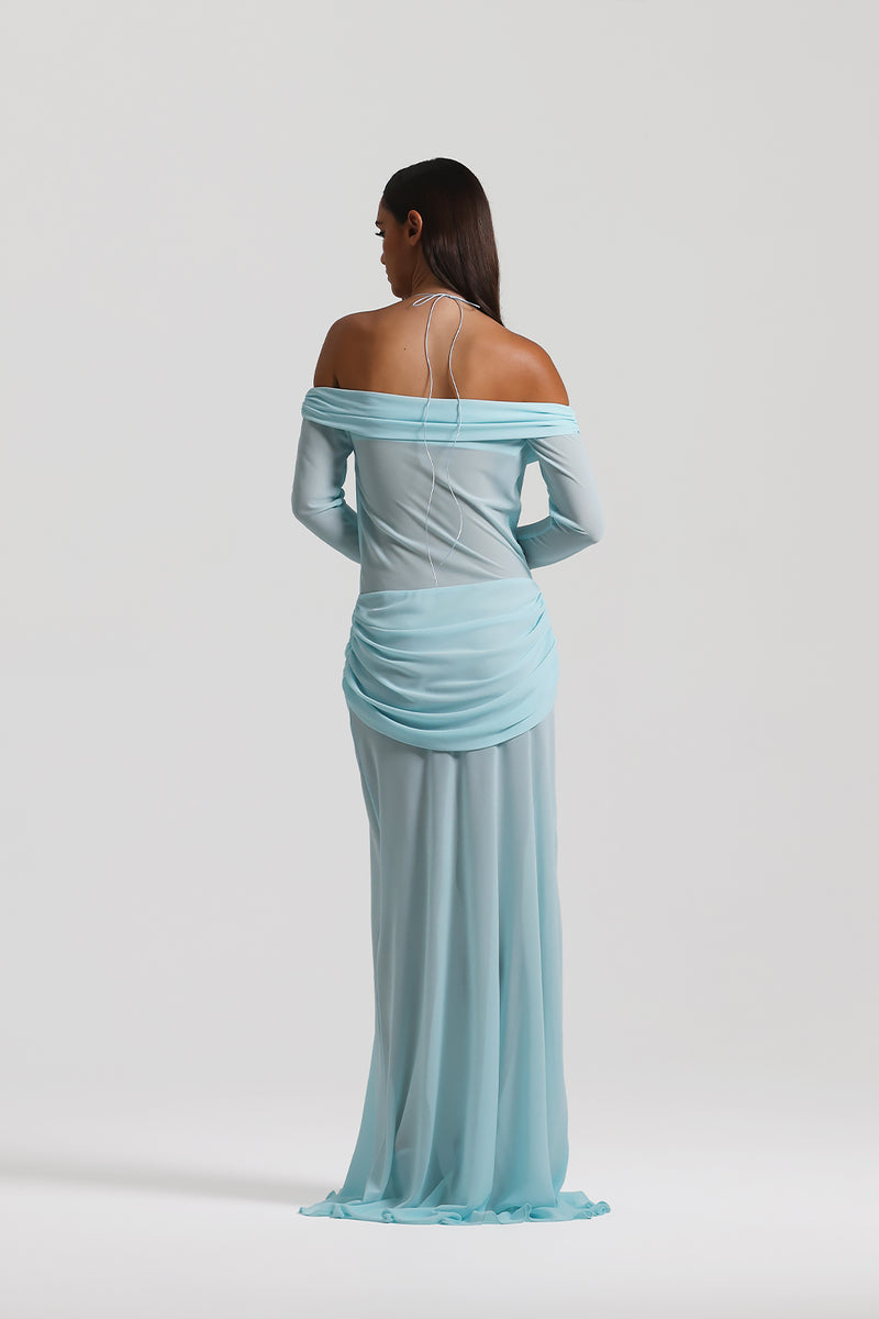 Dyra™ | Maxikleid mit Cut-Outs & Ärmeln