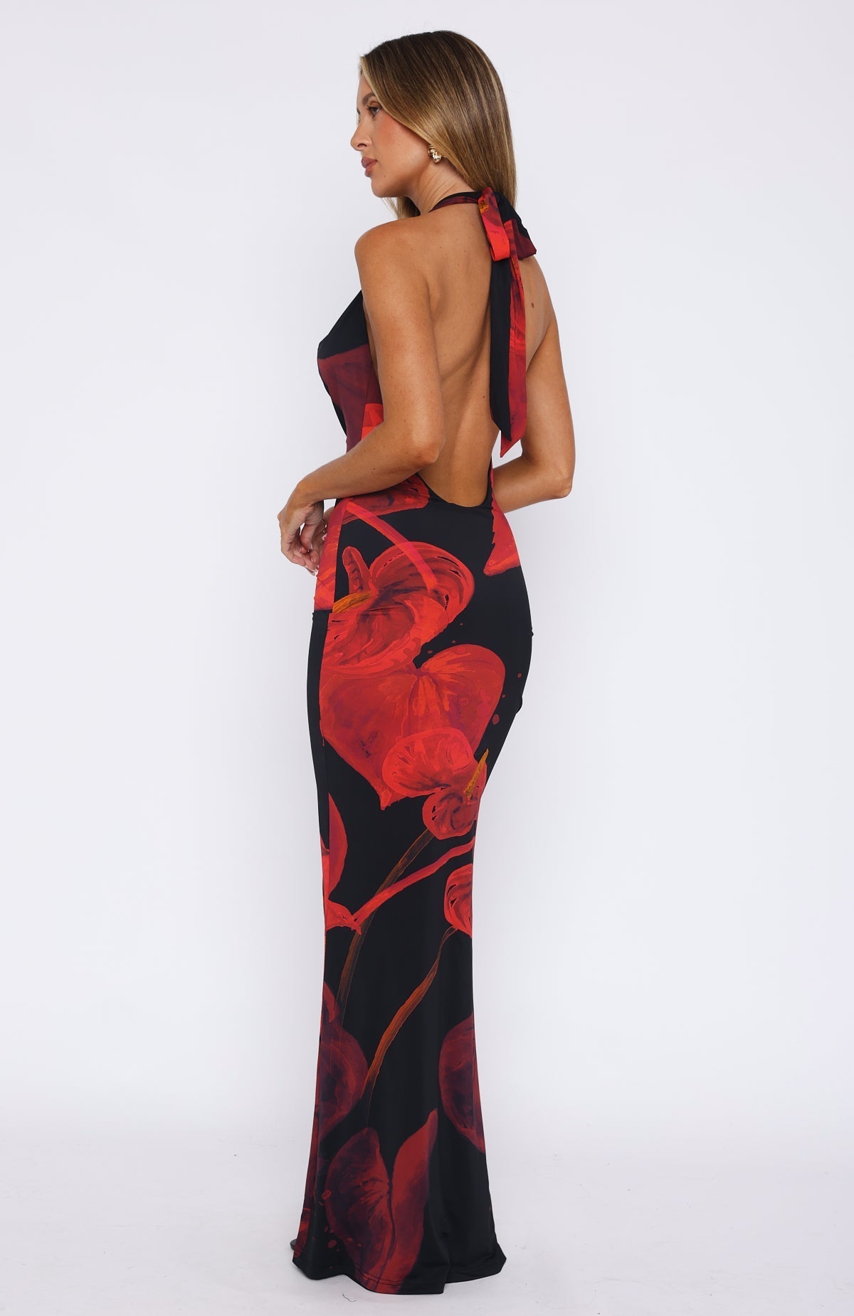 Cássia™ | Figurbetontes Maxikleid mit Halterneck
