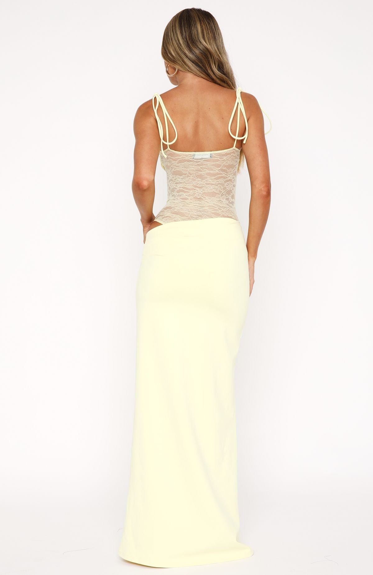 Lotty™ | Elegantes Maxikleid mit Mesh-Einsatz