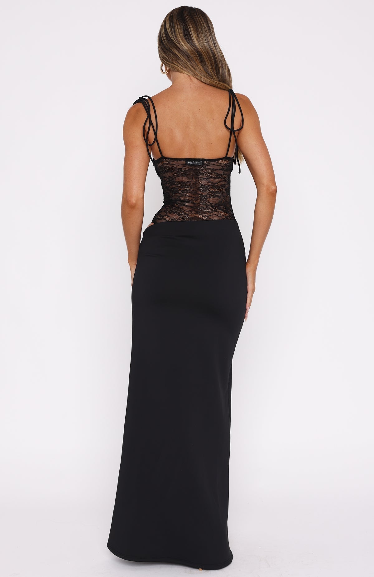 Lotty™ | Elegantes Maxikleid mit Mesh-Einsatz
