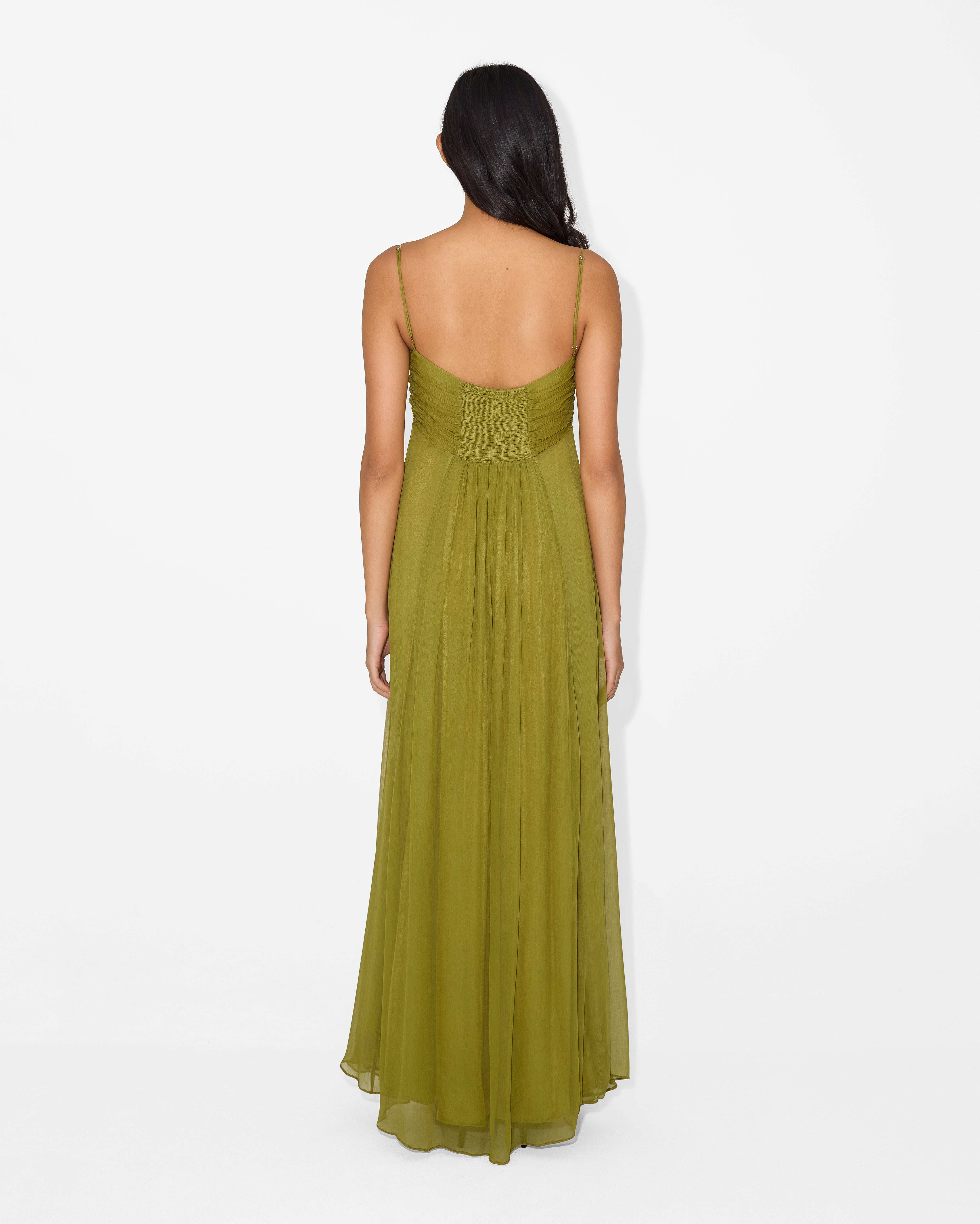 Oliva™ | Maxikleid aus Baumwollmischung