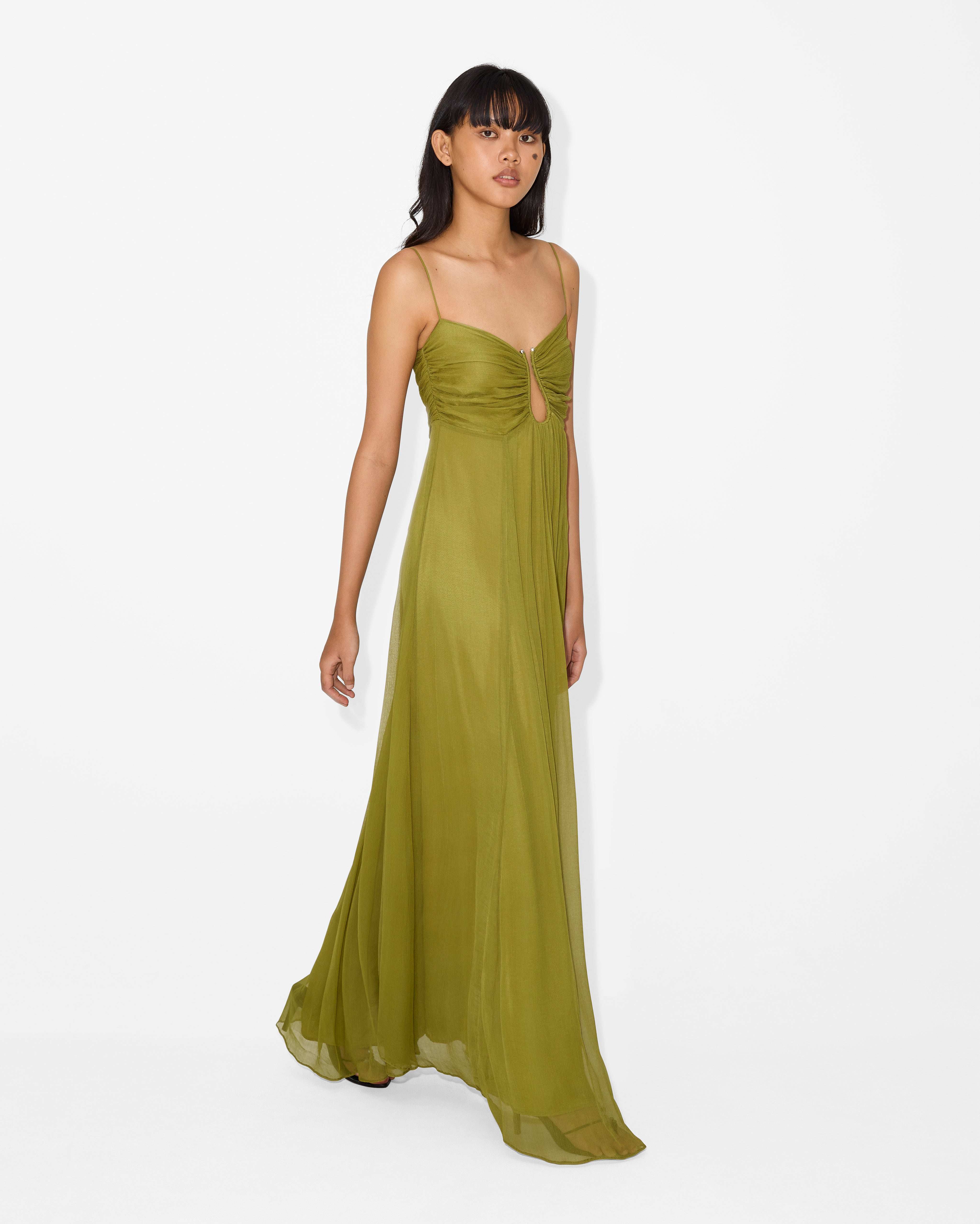 Oliva™ | Maxikleid aus Baumwollmischung