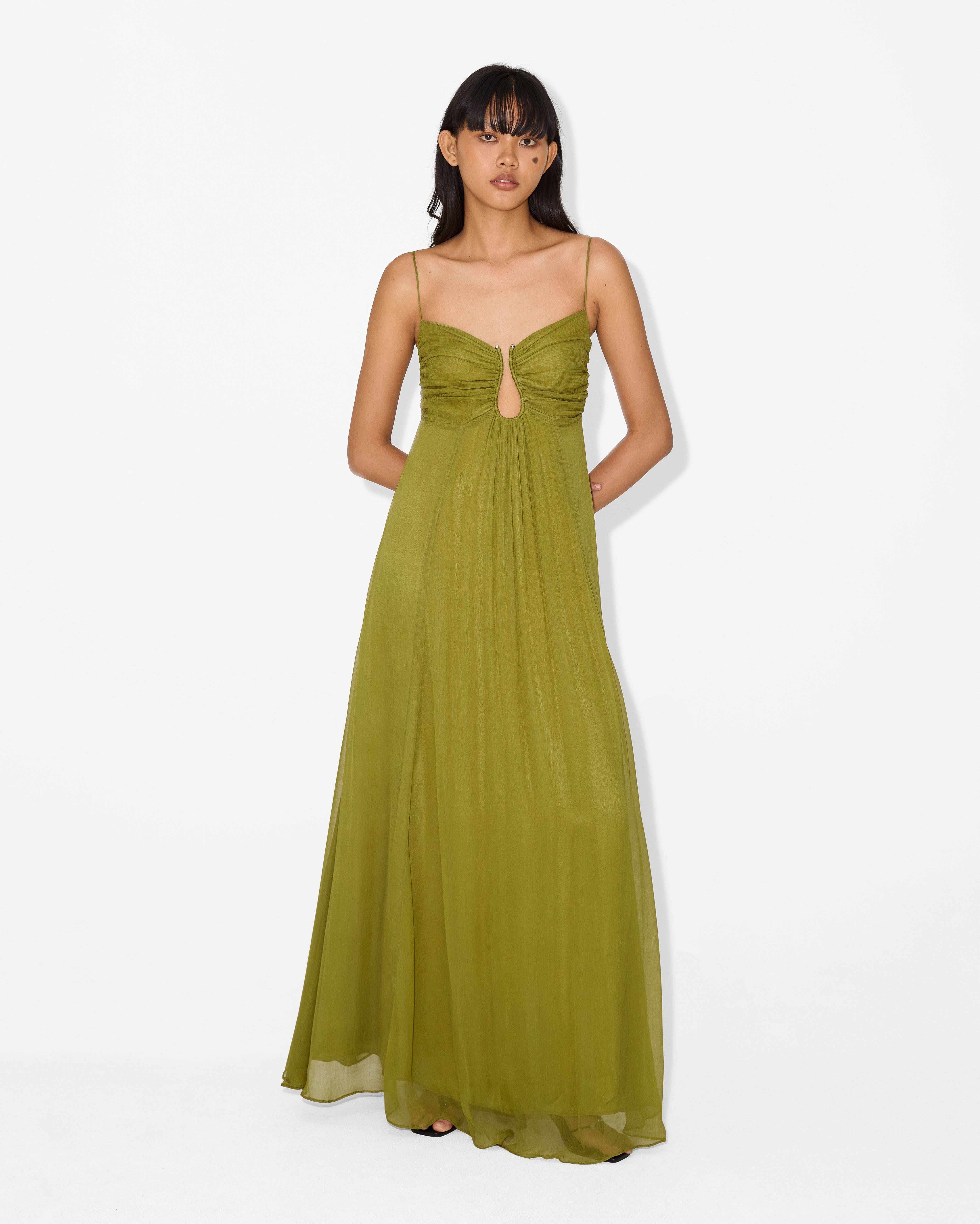 Oliva™ | Maxikleid aus Baumwollmischung