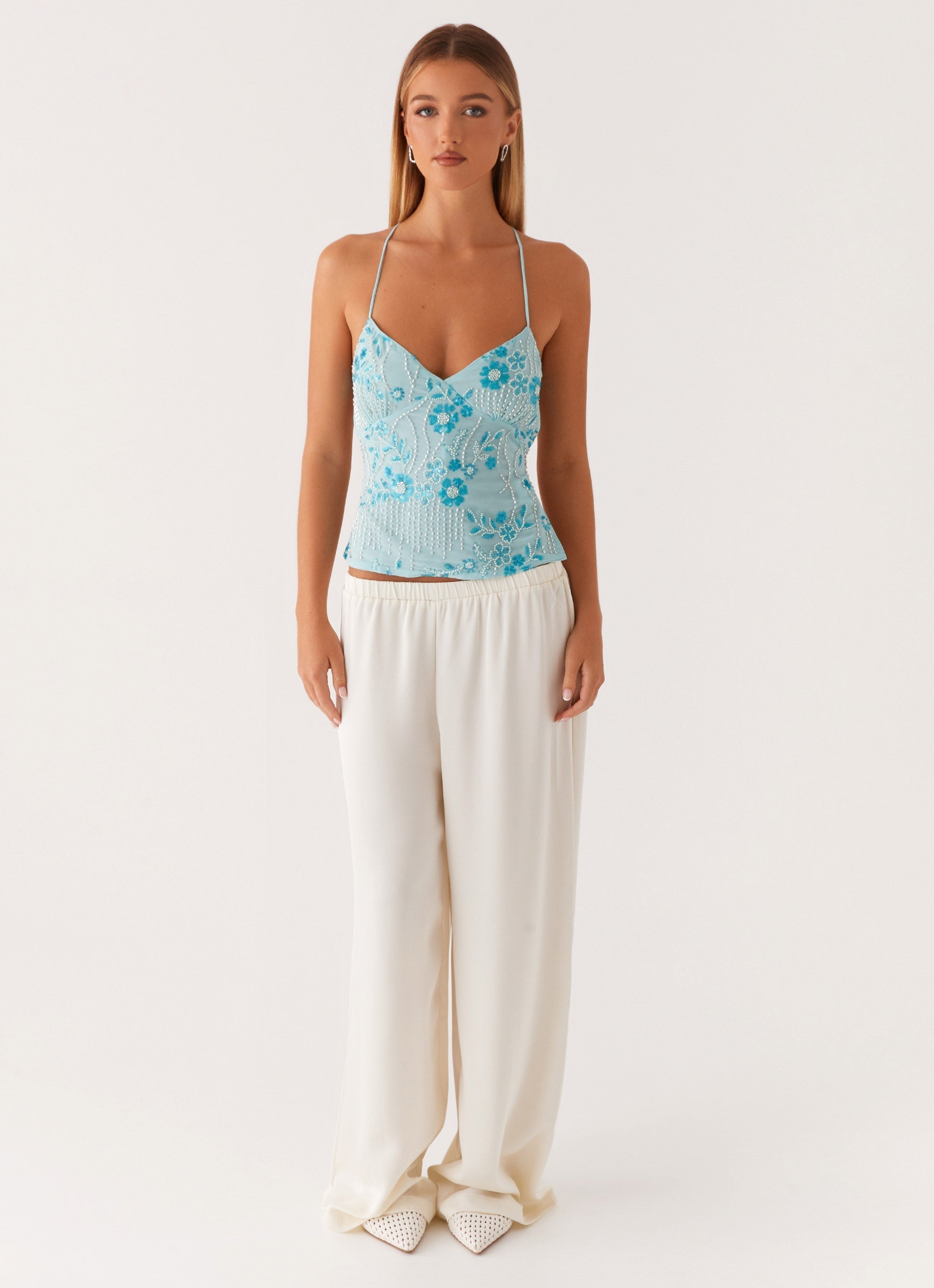 Nina™ | Sommer-Top mit Perlen