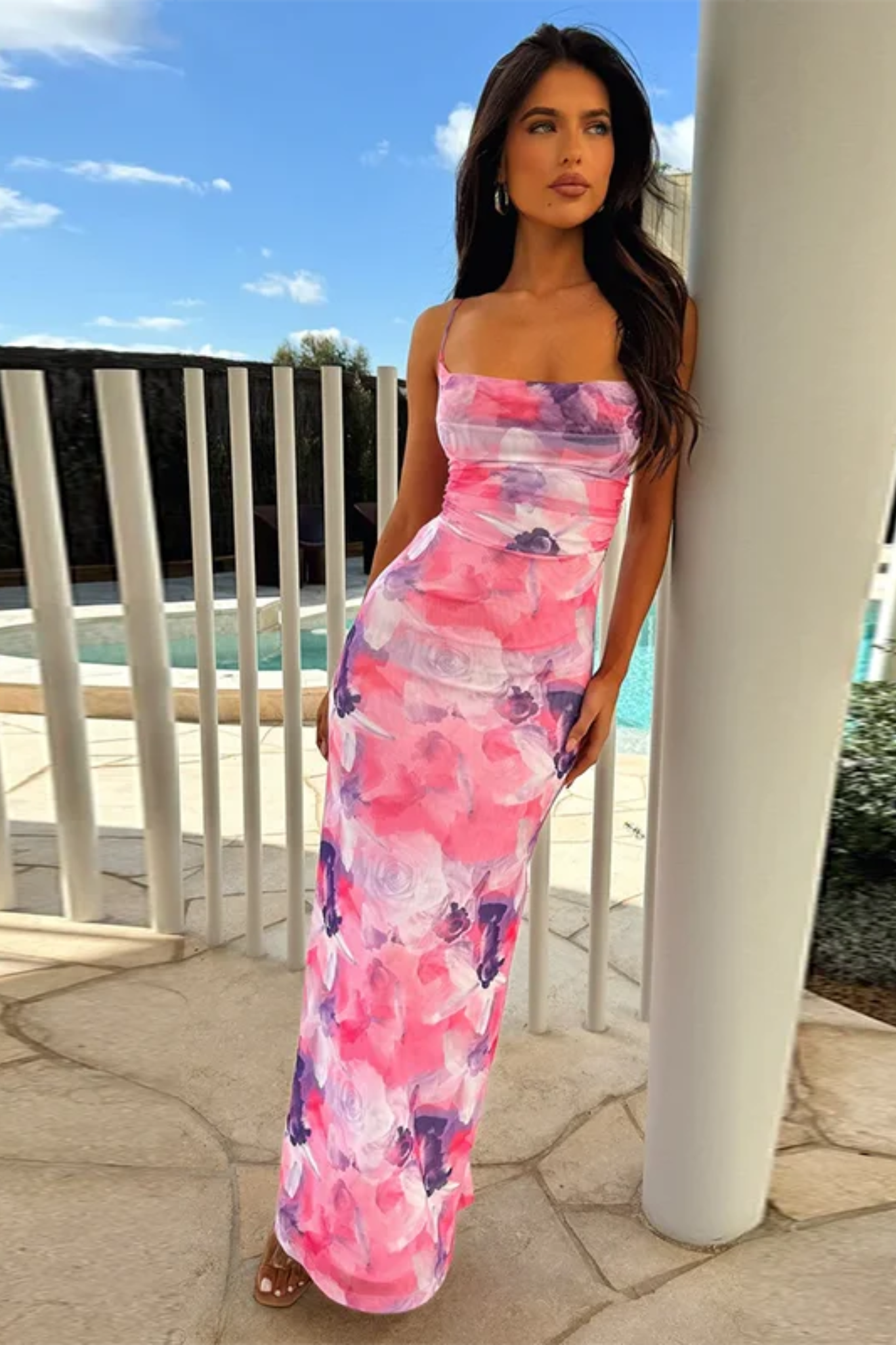 Aurora™ | Blossem Maxi Kleid