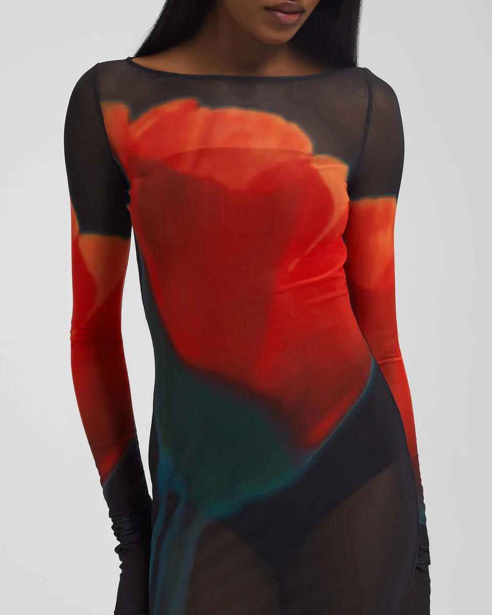 Laionara™ | Maxikleid mit Farbverlauf & langen Ärmeln
