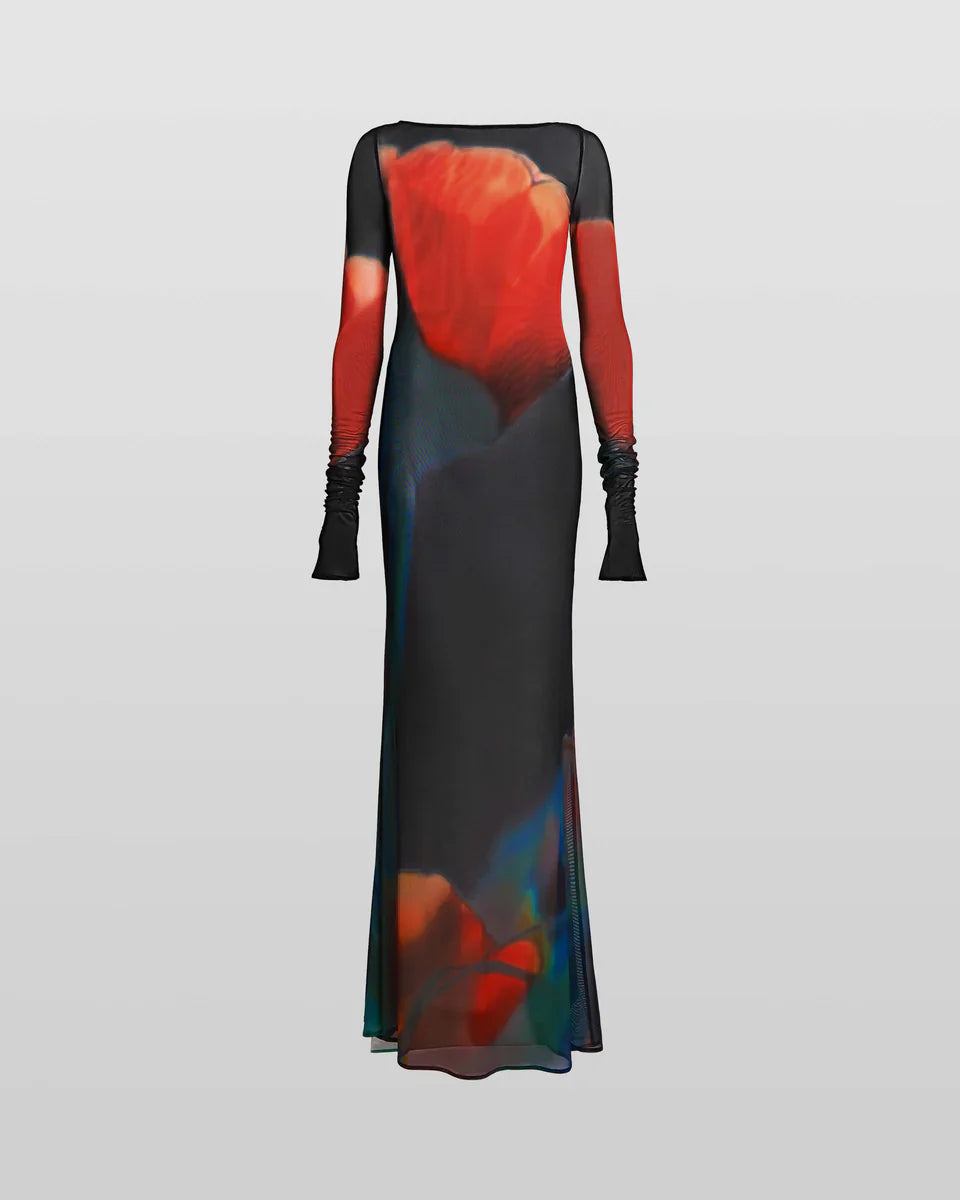 Laionara™ | Maxikleid mit Farbverlauf & langen Ärmeln