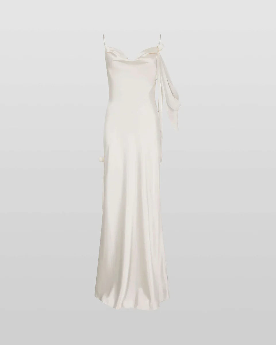 Lindth™ | Elegantes Satinkleid im Slip-Stil