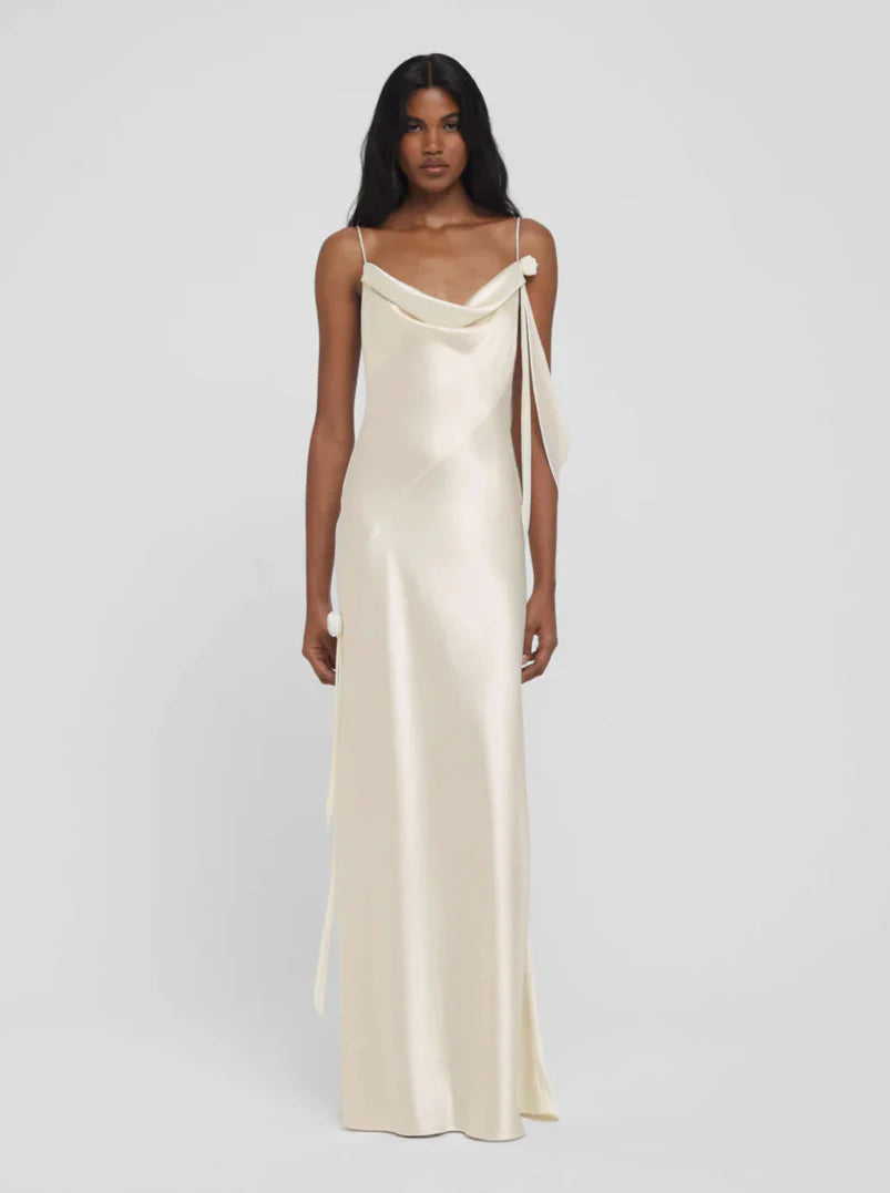 Lindth™ | Elegantes Satinkleid im Slip-Stil