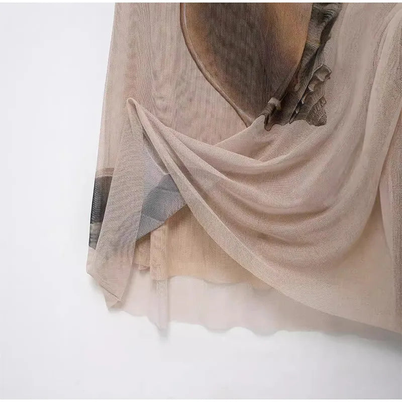 Lady™ | Fließendes Maxikleid mit hohem Ausschnitt