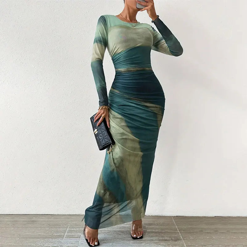 Flavia™ | Elegantes Maxikleid im Farbverlauf