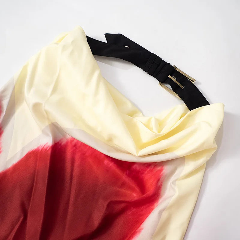 Simone™ | Trägerloses Maxikleid mit Stoffgürtel