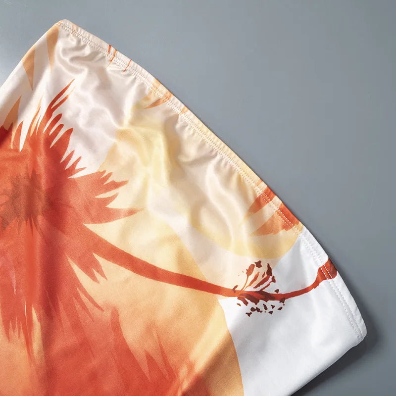 Naoime™ | Schulterfreies Midikleid mit Blumenprint