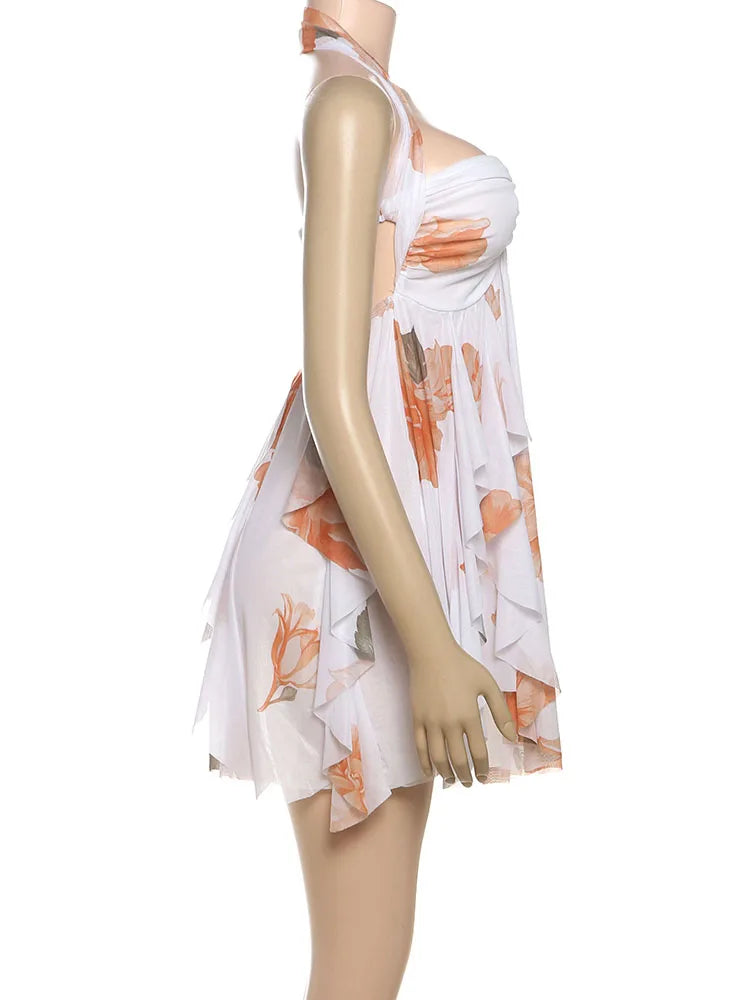 Flora™ | Romantisches Minikleid mit Blumenmuster