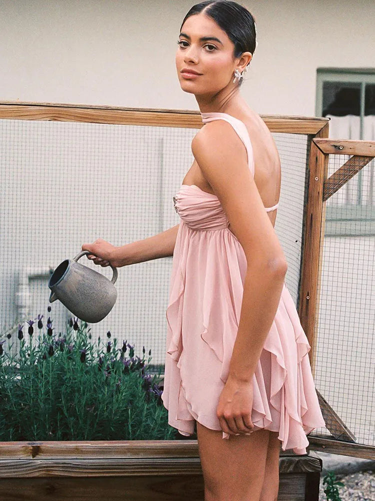 Flora™ | Romantisches Minikleid mit Blumenmuster