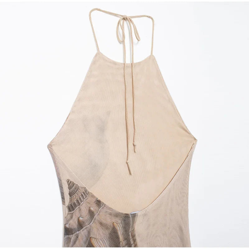 Lady™ | Fließendes Maxikleid mit hohem Ausschnitt
