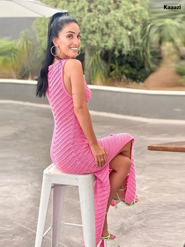 Krazy™ | Handgehäkeltes Maxikleid