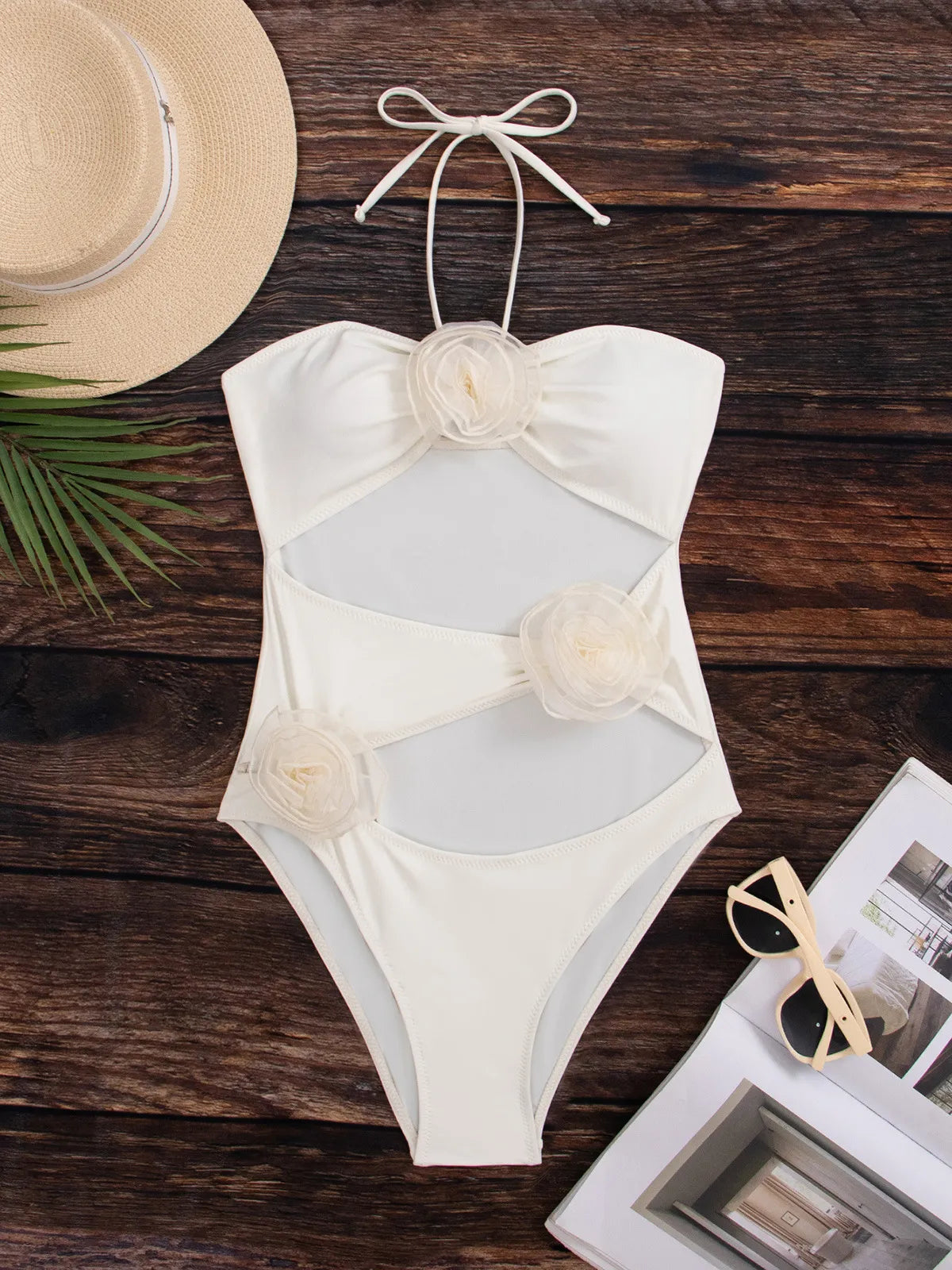 Cler™ | Zweifarbiger Cut-Out Badeanzug
