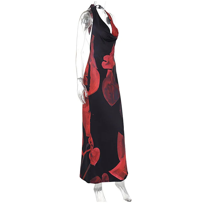 Cássia™ | Figurbetontes Maxikleid mit Halterneck