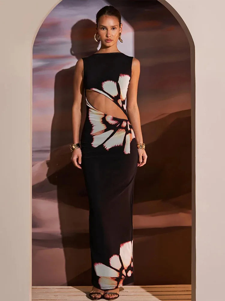Oviedo™ | Bodycon Maxikleid mit Cut-Outs