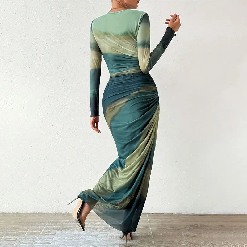 Flavia™ | Elegantes Maxikleid im Farbverlauf