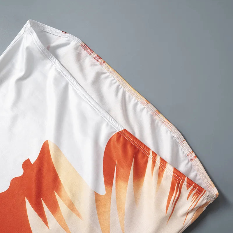 Naoime™ | Schulterfreies Midikleid mit Blumenprint