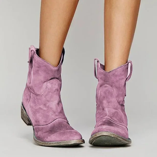 Thalia™ - Vintage Cowboy-Stiefeletten