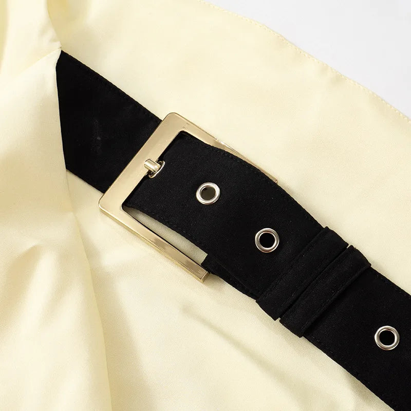 Simone™ | Trägerloses Maxikleid mit Stoffgürtel