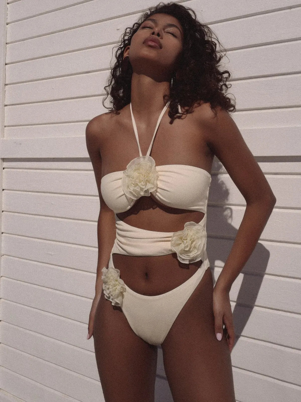 Cler™ | Zweifarbiger Cut-Out Badeanzug