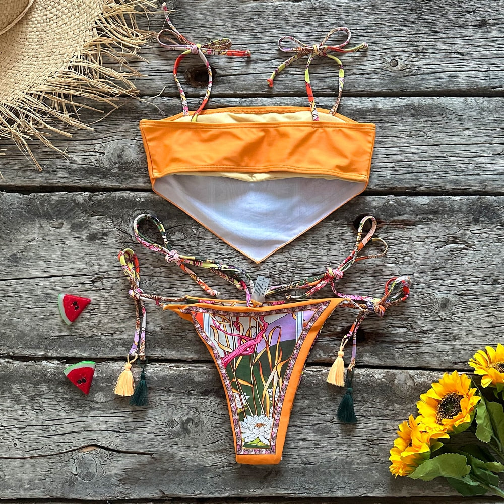 Lexa™ | Buntes Semi-Fio Bikini-Set