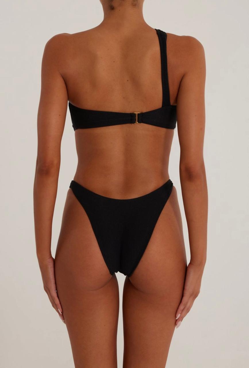Amanda™ | Schwarzer Bikini mit Gold-Detail