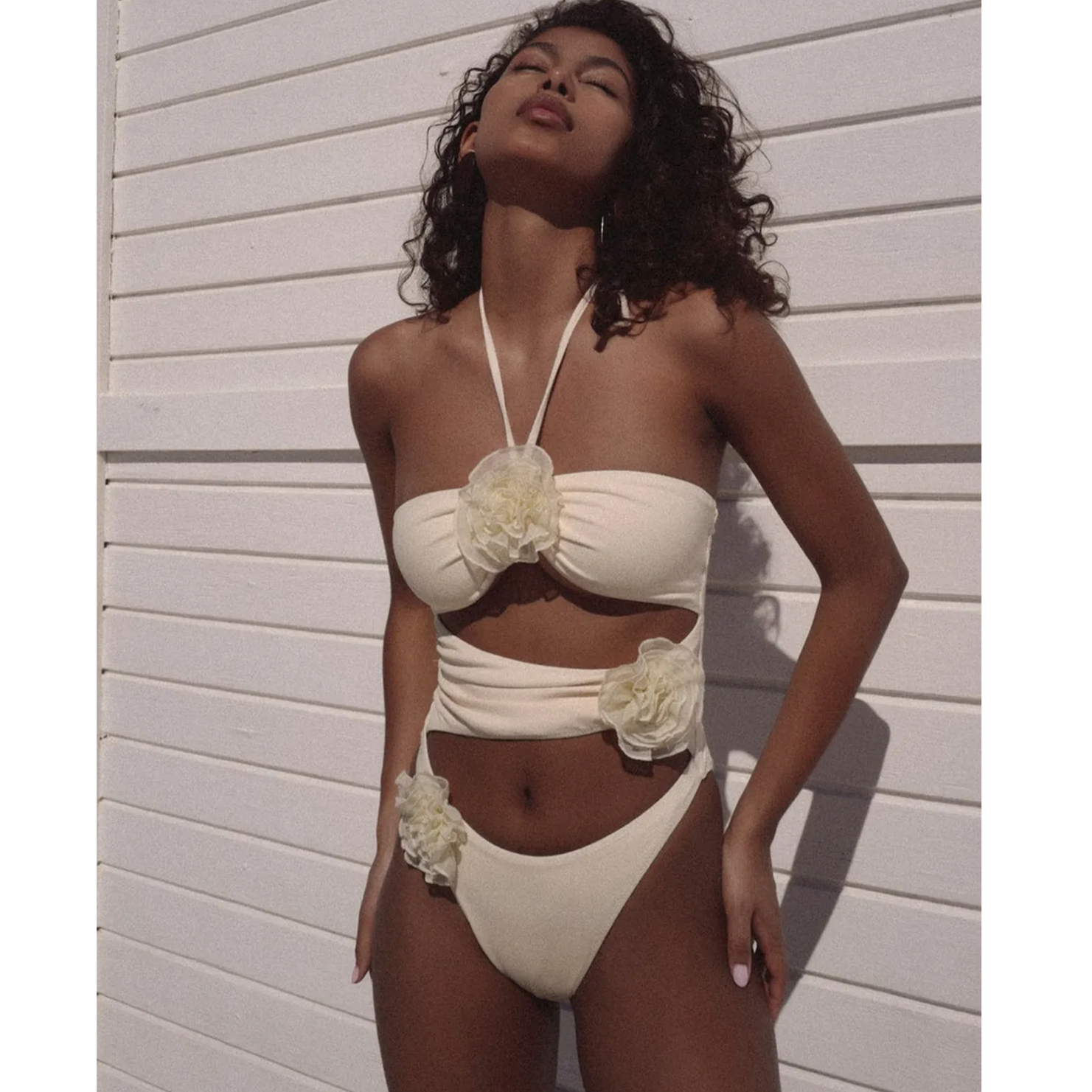 Cler™ | Zweifarbiger Cut-Out Badeanzug