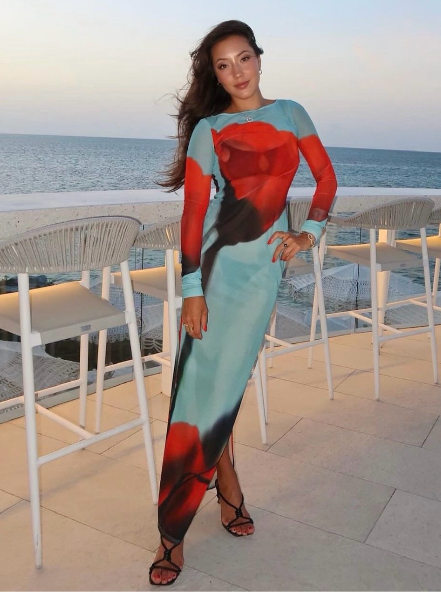 Coimbra™ | Figurbetontes Kleid mit Print