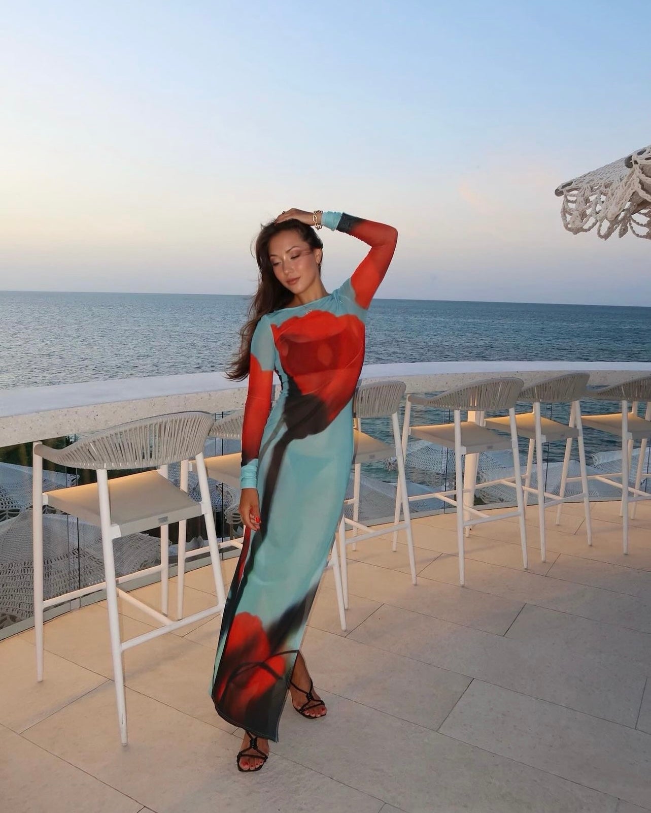 Coimbra™ | Figurbetontes Kleid mit Print